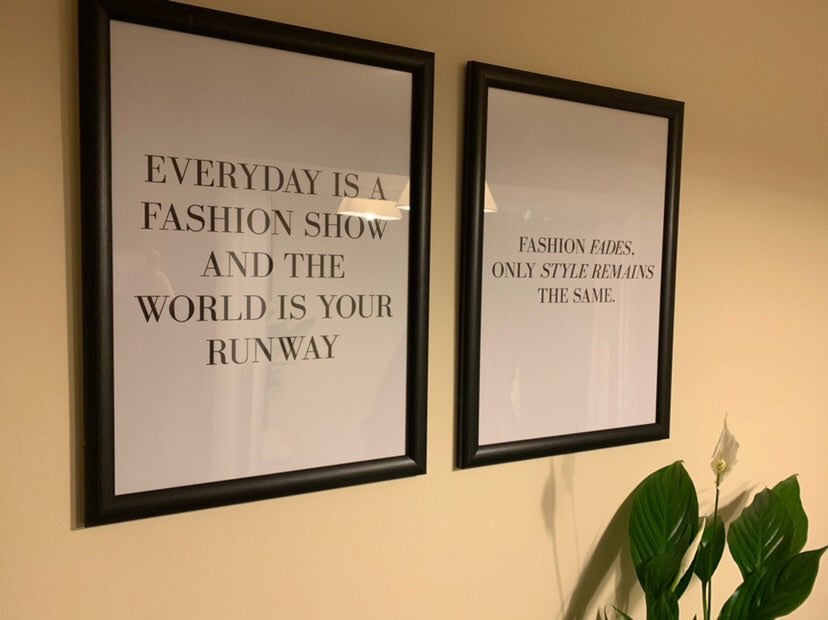 Every Day Is A Fashion Show And The World Is Your Runway Dressing Room Simple Wall Home Decor Print-3