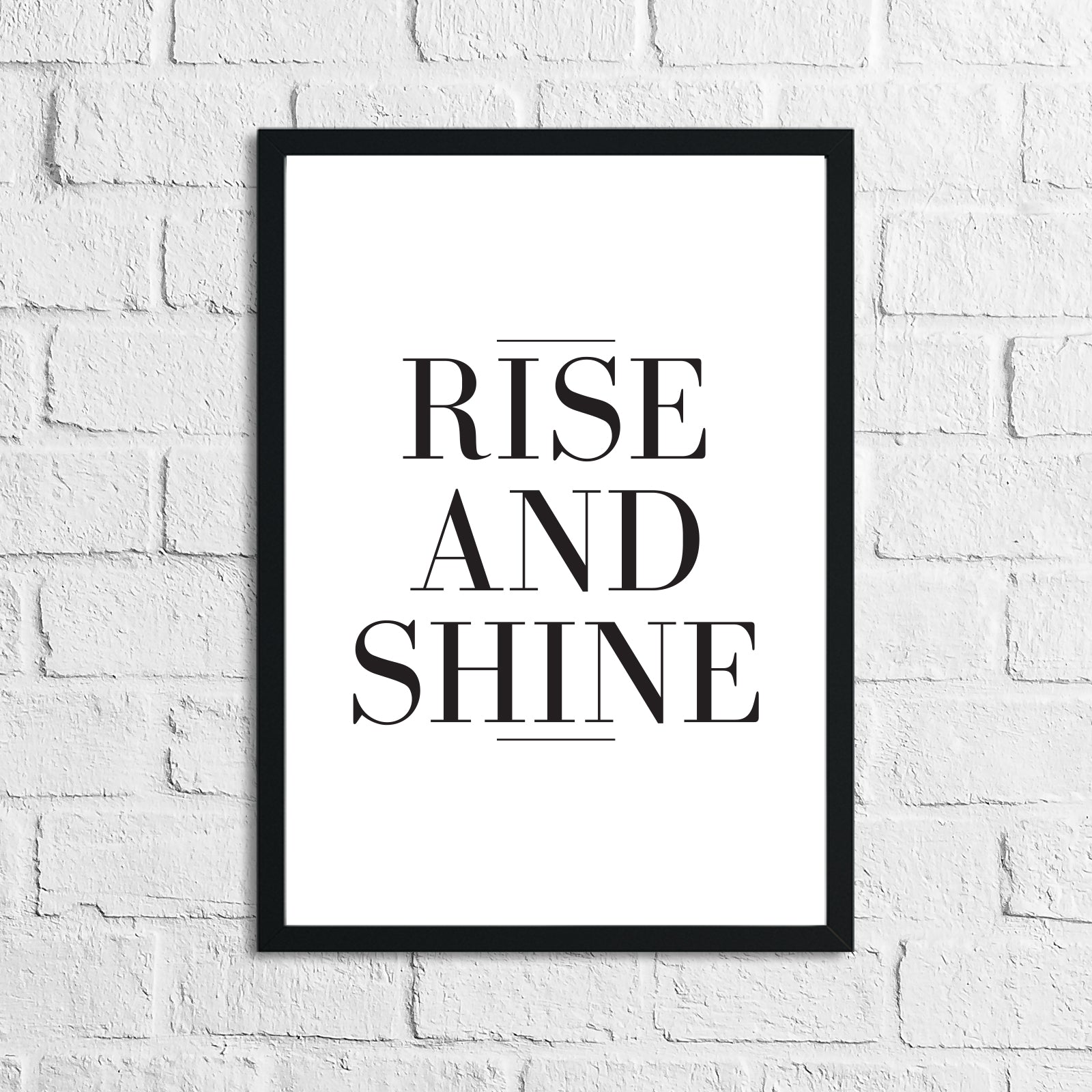 Rise And Shine Bedroom Simple Decor Print-0